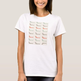 Dackel-Damen-Spitze T-Shirt