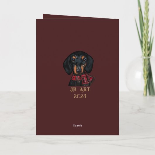 DACKEL DANKESKARTE (Rückseite)