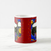 Dackel Dappel Weihnachten Kaffeetasse (Mittel)