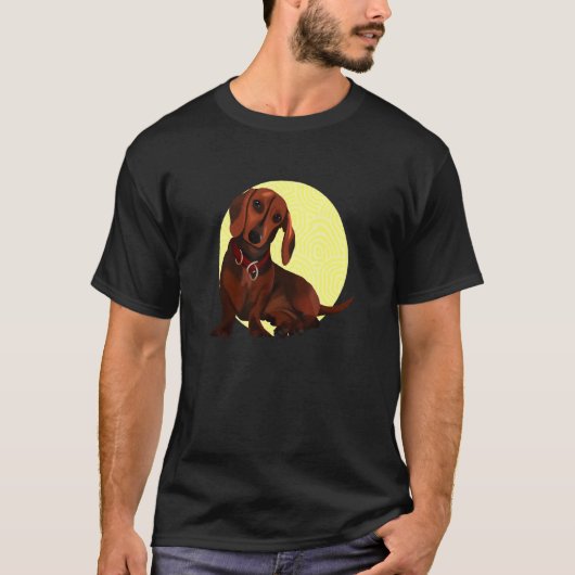Dackel Dauchund T-Shirt (Vorderseite)