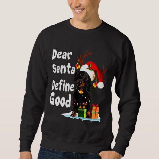 Dackel definieren sweatshirt (Vorderseite)