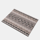 Dackel - dekoratives Muster in den Pastellen Fußmatte (Schrägansicht)