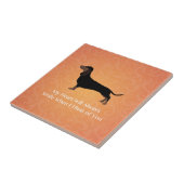 Dackel - Denken Sie an Ihr Design Fliese (Seite)