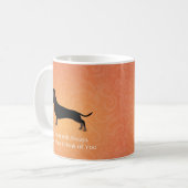 Dackel - Denken Sie an Ihr Design Kaffeetasse (Vorderseite Links)