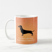 Dackel - Denken Sie an Ihr Design Kaffeetasse (Links)