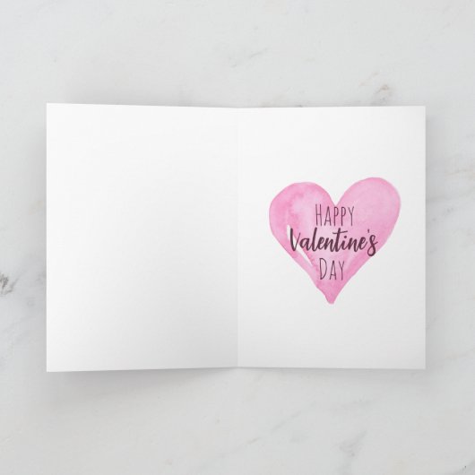 Dackel der Aquarellfarben Valentines Hundekarte Karte (Innenseite)