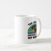 Dackel der Grünpflanzen unter meiner Dackel Hund F Kaffeetasse (VorderseiteRechts)