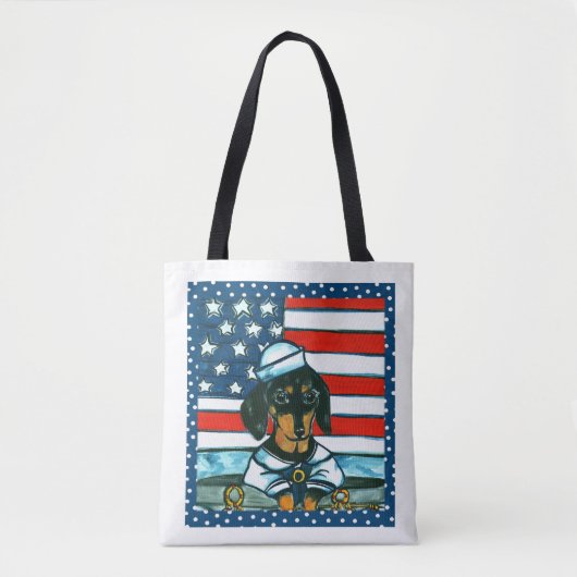 Dackel der Marine Tasche (Vorderseite)
