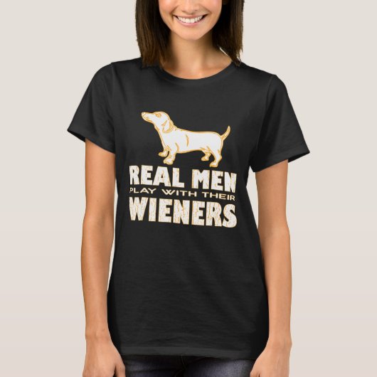Dackel der Mens-Dackel T-Shirt (Vorderseite)