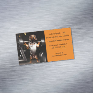 Dackel der Visitenkarten Magnetische Visitenkarte