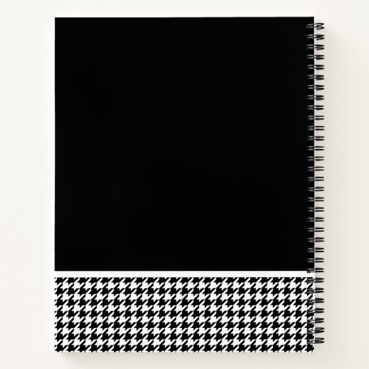 Dackel der Wasserfarbe Schwarz-weißer Individuelle Notizblock (Rückseite)