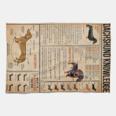 Dackel der wissensbasierten Dackel Geschirrtuch (Horizontal)