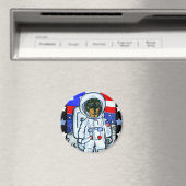 Dackel des Astronauten Magnet (In Situ (Geschirrspüler))