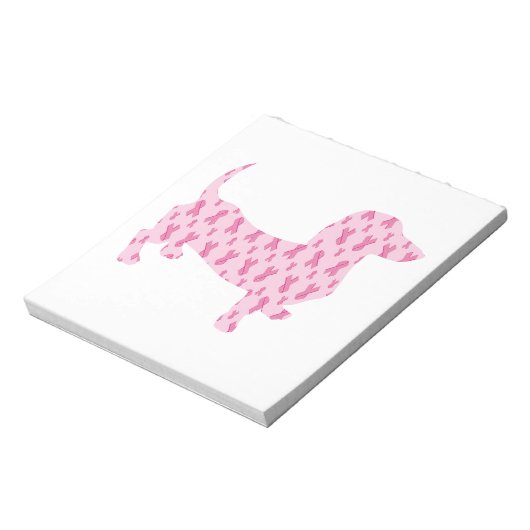 Dackel des Brustkrebs Notizblock (Rotiert)