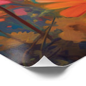 Dackel des Expressionismus, die eine Wiese erforsc Poster (Ecke)