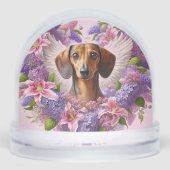 Dackel des Hundes Schneekugeln (Vorderseite)