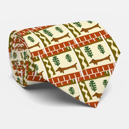 Dackel des Landes Krawatte (Gerollt)