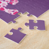 Dackel des rosa Herzens Puzzle (Seite)