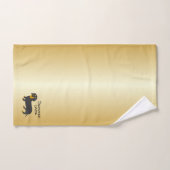 Dackel Design Personalisiert Badhandtuch Set (Handtuch)