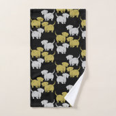 Dackel Deutsche Hunde Geschenke Badhandtuch Set (Handtuch)