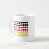 DACKEL-DEUTSCHLAND-FLAG KAFFEETASSE (Vorderseite Links)