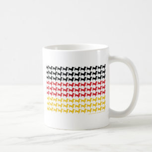 DACKEL-DEUTSCHLAND-FLAG KAFFEETASSE
