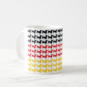 DACKEL-DEUTSCHLAND-FLAG KAFFEETASSE (Vorderseite Links)