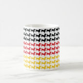 DACKEL-DEUTSCHLAND-FLAG KAFFEETASSE (Mittel)