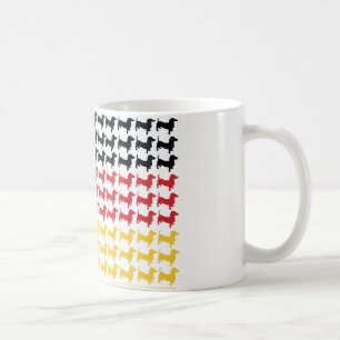 DACKEL-DEUTSCHLAND-FLAG KAFFEETASSE