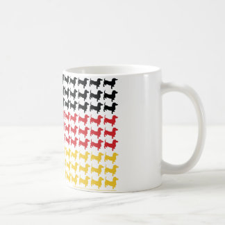 DACKEL-DEUTSCHLAND-FLAG KAFFEETASSE