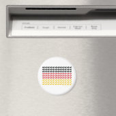 DACKEL-DEUTSCHLAND-FLAG MAGNET (In Situ (Geschirrspüler))