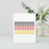 DACKEL-DEUTSCHLAND-FLAG POSTKARTE (Stehend Vorderseite)