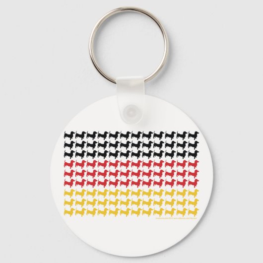 DACKEL-DEUTSCHLAND-FLAG SCHLÜSSELANHÄNGER (Vorderseite)