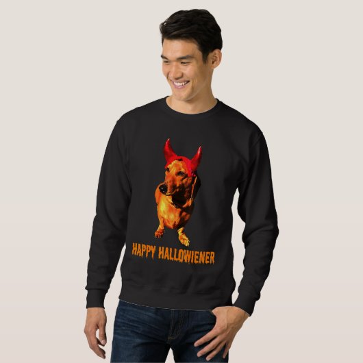 Dackel Devil Sweatshirt (Vorne ganz)