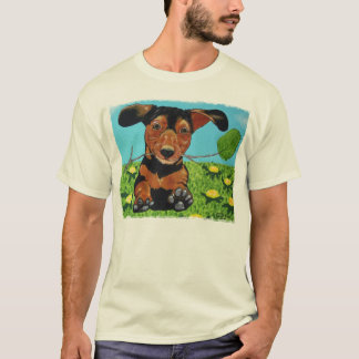 Dackel, die zu Ihnen T-Shirt laufen lässt