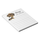 Dackel Dinge zu holen Notizblock (angewinkelt)