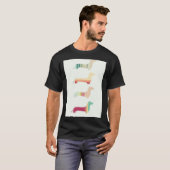 Dackel Dog Art Popart T-Shirt (Vorne ganz)