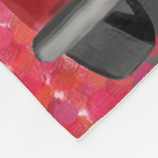 Dackel Dog Autofahren Auto mit Herz Valentin Fleecedecke (Ecke)