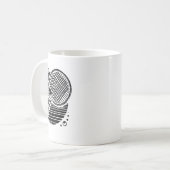 Dackel Dog Badminton Player Shuttle Kaffeetasse (Vorderseite Links)