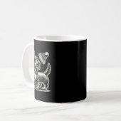 Dackel Dog Badminton Player Shuttle Men Women Kaffeetasse (Vorderseite Links)