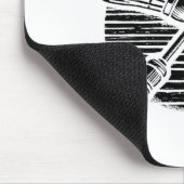 Dackel Dog Badminton Player Shuttle Mousepad (Ecke)