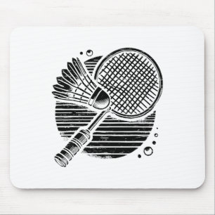 Dackel Dog Badminton Player Shuttle Mousepad