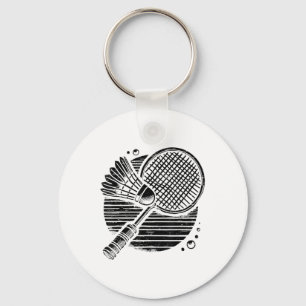 Dackel Dog Badminton Player Shuttle Schlüsselanhänger