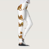 Dackel Dog & Ball Watercolo Leggings (Rechts)