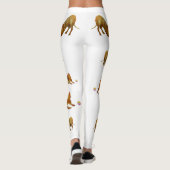 Dackel Dog & Ball Watercolo Leggings (Rückseite)