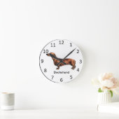 Dackel Dog Clock Runde Wanduhr (Zuhause)