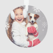 Dackel Dog Cosy Knitter Weihnachts Sweater Foto Ornament (Rückseite)