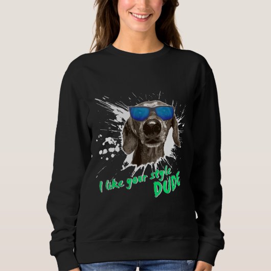 Dackel Dog Dackel Design Sweatshirt (Vorderseite)