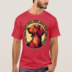 Dackel Dog Design Jugendstil T-Shirt