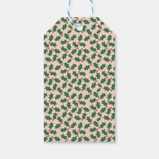 Dackel Dog Frohe Weihnachten Geschenkanhänger (Rückseite)